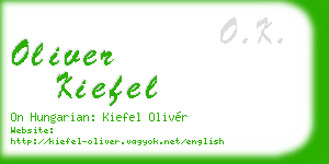 oliver kiefel business card